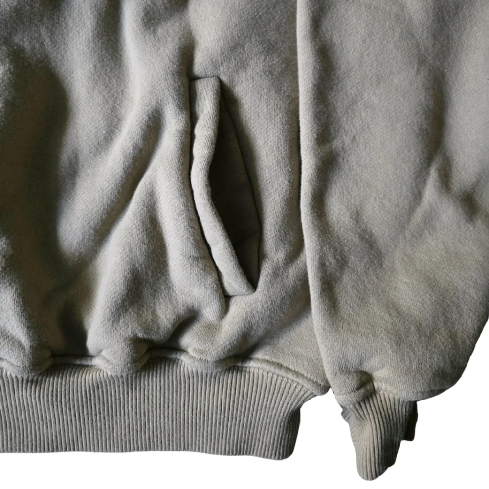 JOAH BROWN Retro Half Zip Pullover Sweatshirt M/L Tan Brown - Picture 3 of 11